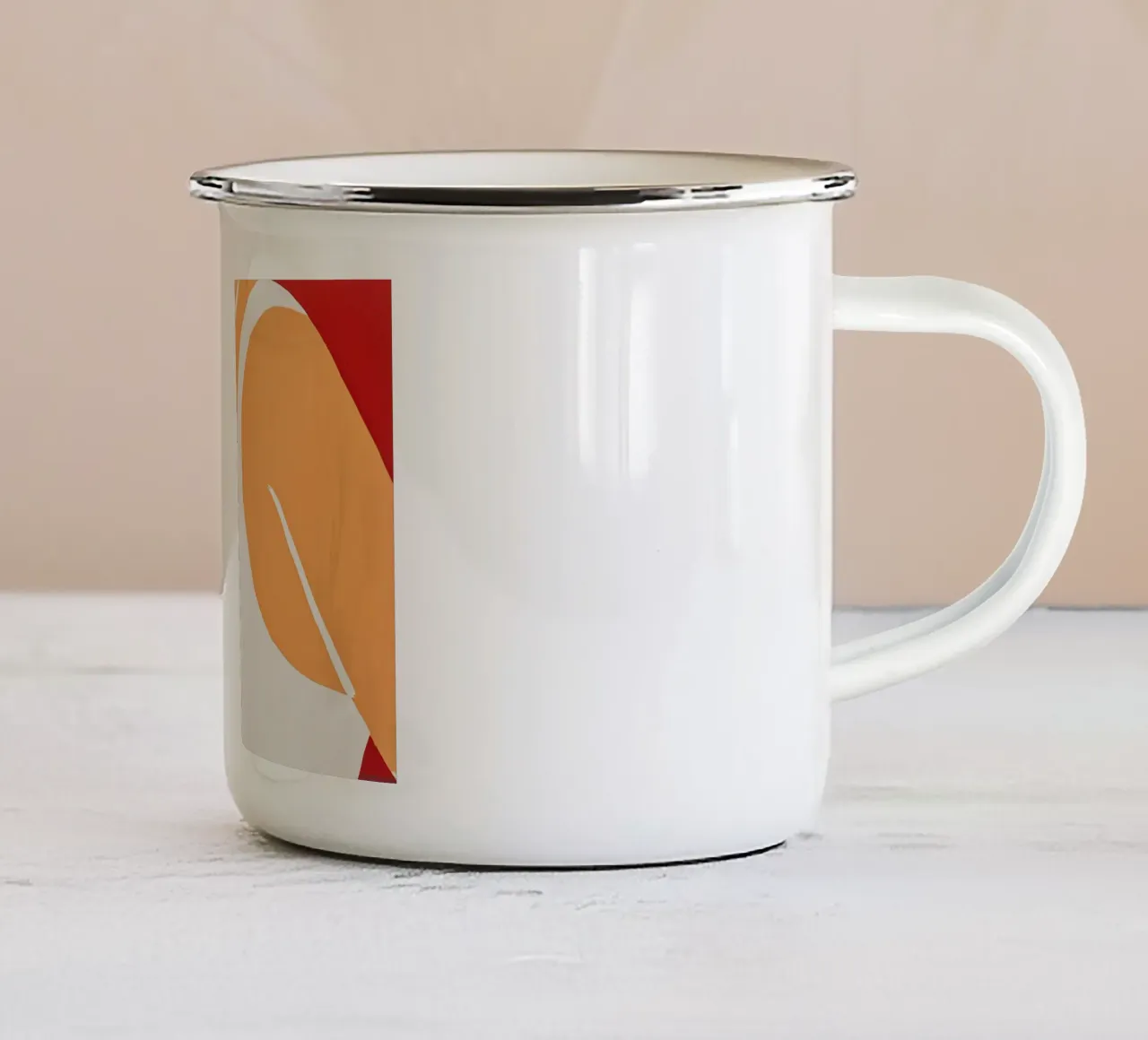 Alex Katz Ragazza della Cola Rossa tazza in smalto da Marcobarshop