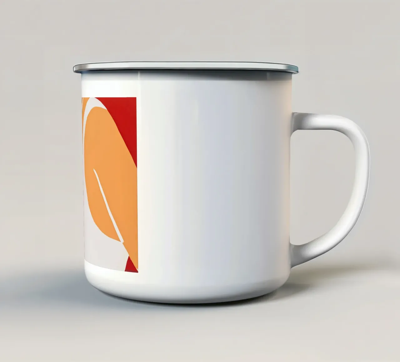 Alex Katz Ragazza della Cola Rossa tazza in smalto da Marcobarshop