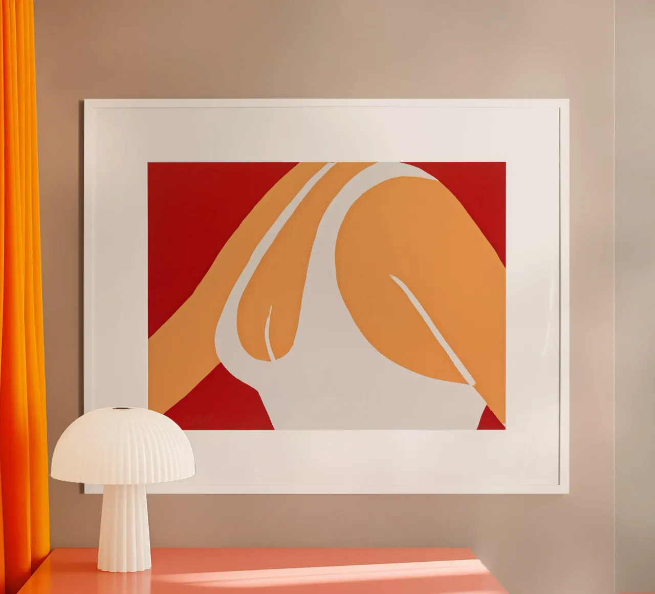 Alex Katz Ragazza della Cola Rossa poster da Marcobarshop