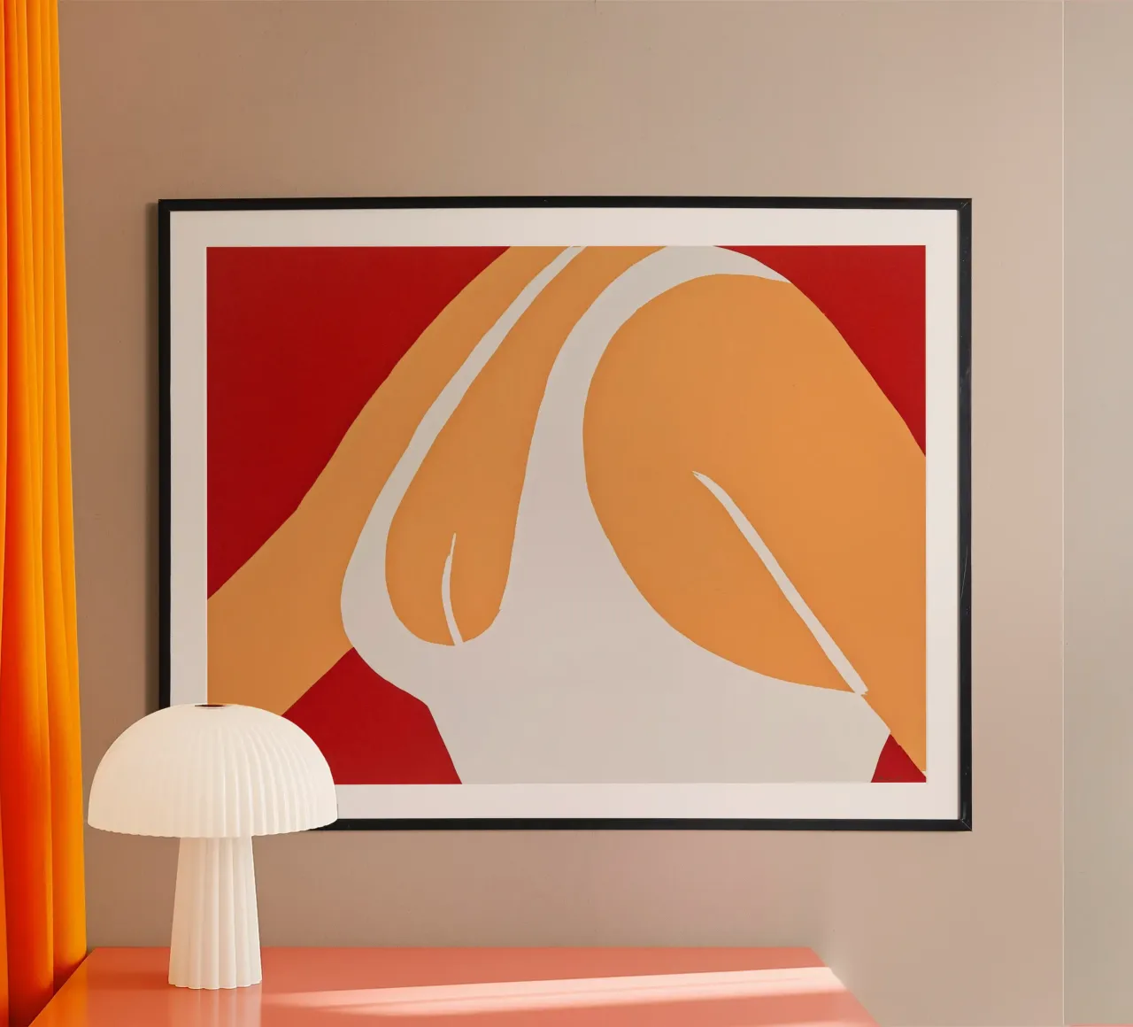 Alex Katz Ragazza della Cola Rossa poster da Marcobarshop