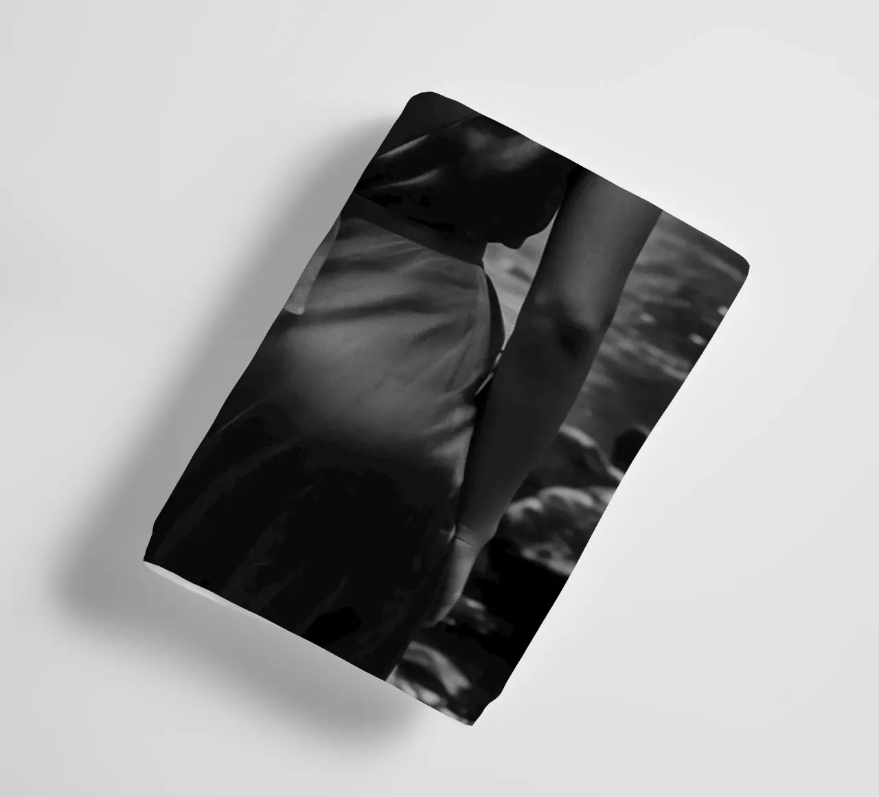 "Midnight Spark" - Mysterious Masquerade Cat Mask Art Print towel by Synthaira