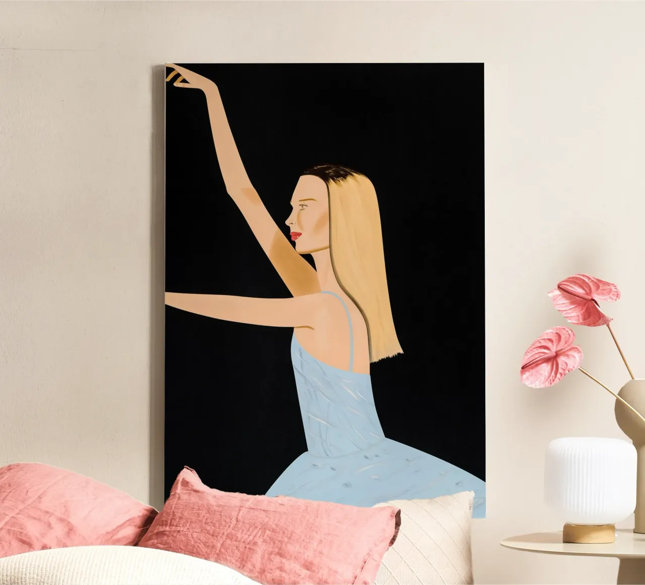 Alex Katz Danser canvas met Baklijst van Marcobarshop