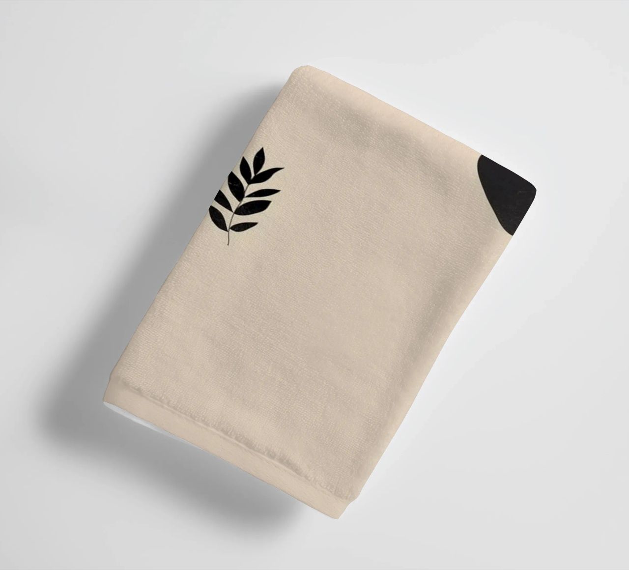 Minimal Abstract Art Couple towel by ThingDesign