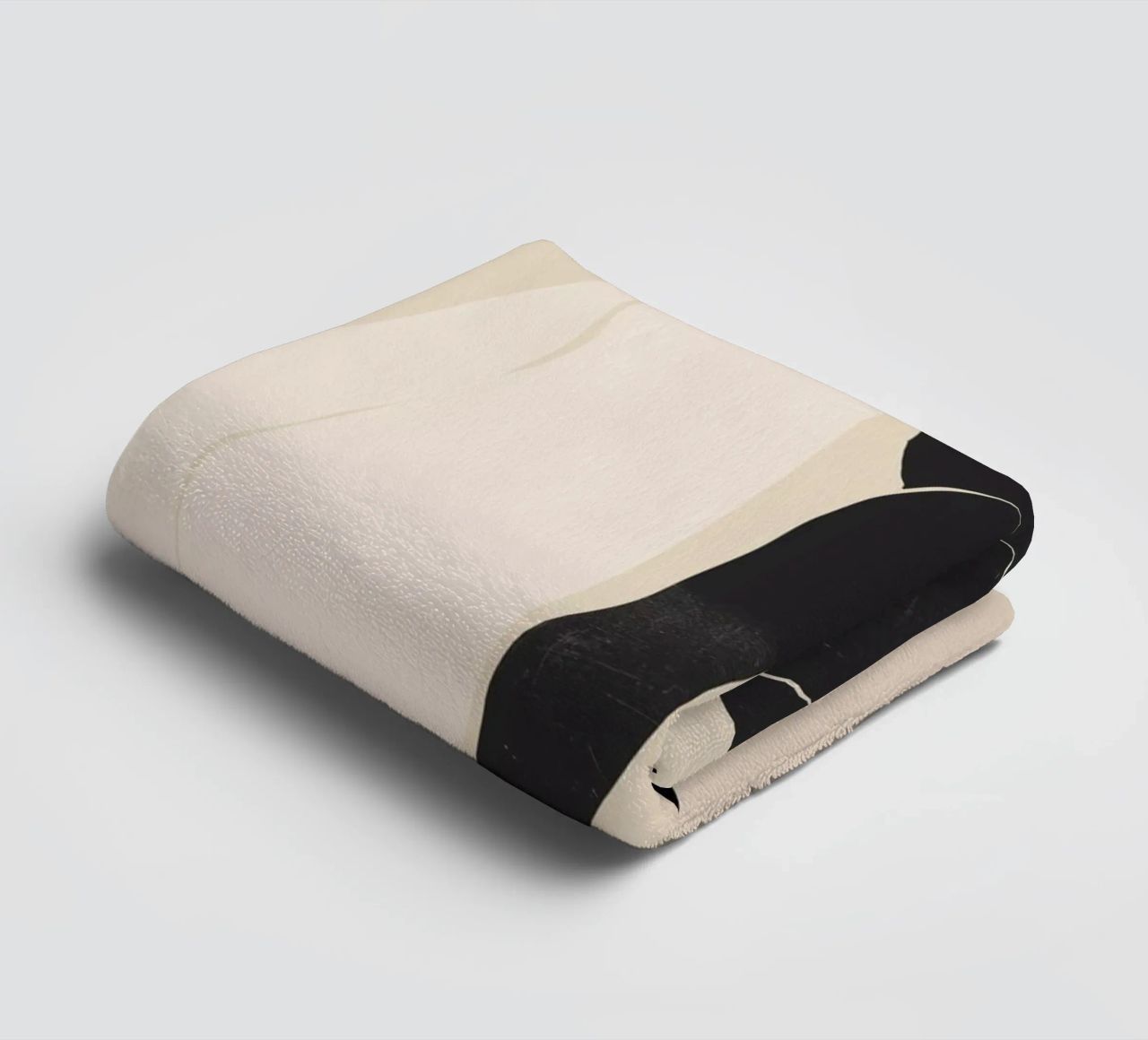 Minimal Abstract Art Couple towel by ThingDesign