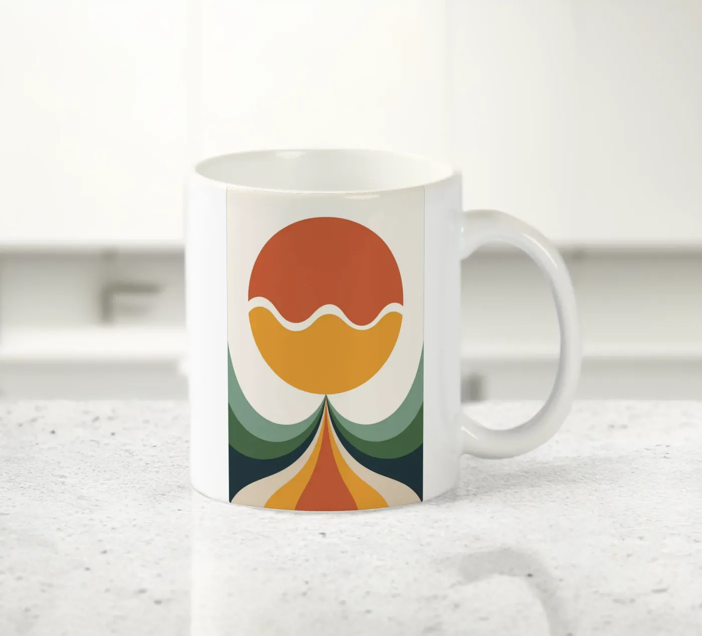 Converging Currents ceramic mug by LisaArtes