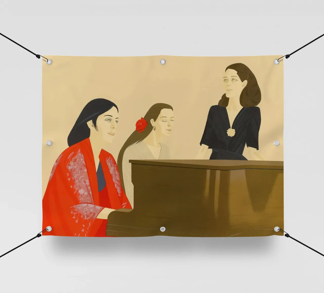 Canzone di Alex Katz telo in pvc da Marcobarshop