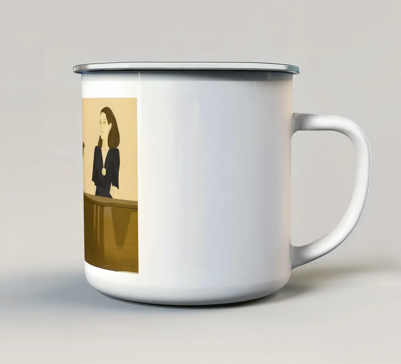 Canzone di Alex Katz tazza in smalto da Marcobarshop