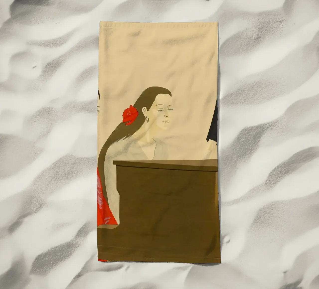 Canzone di Alex Katz telo mare da Marcobarshop