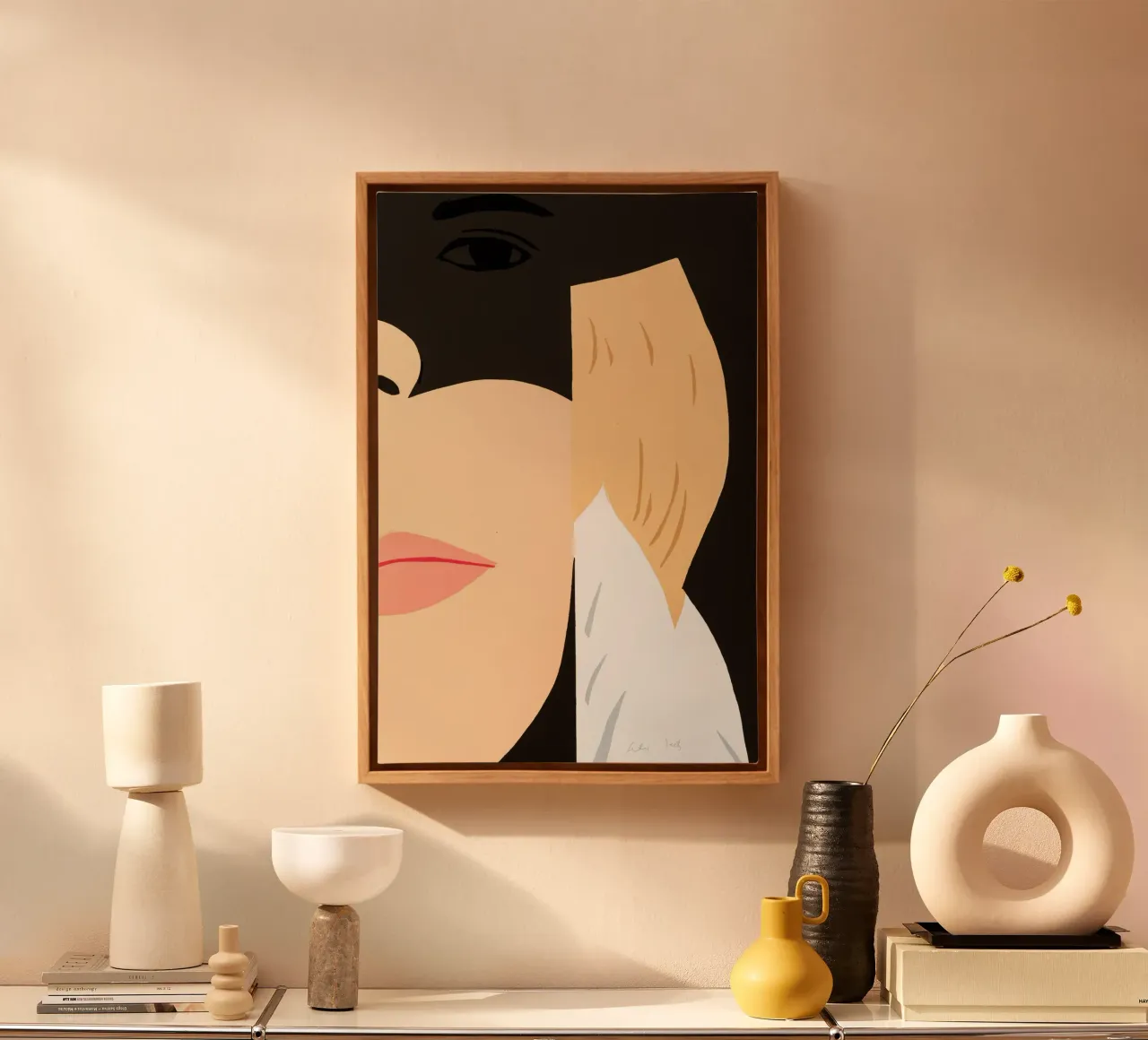 Alba di Alex Katz tela con Cornice a cassetta da Marcobarshop