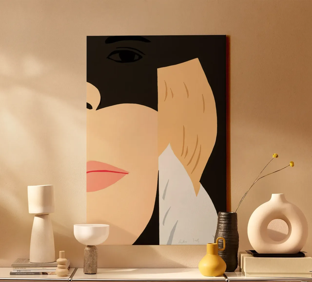 Alba di Alex Katz tela con Cornice a cassetta da Marcobarshop