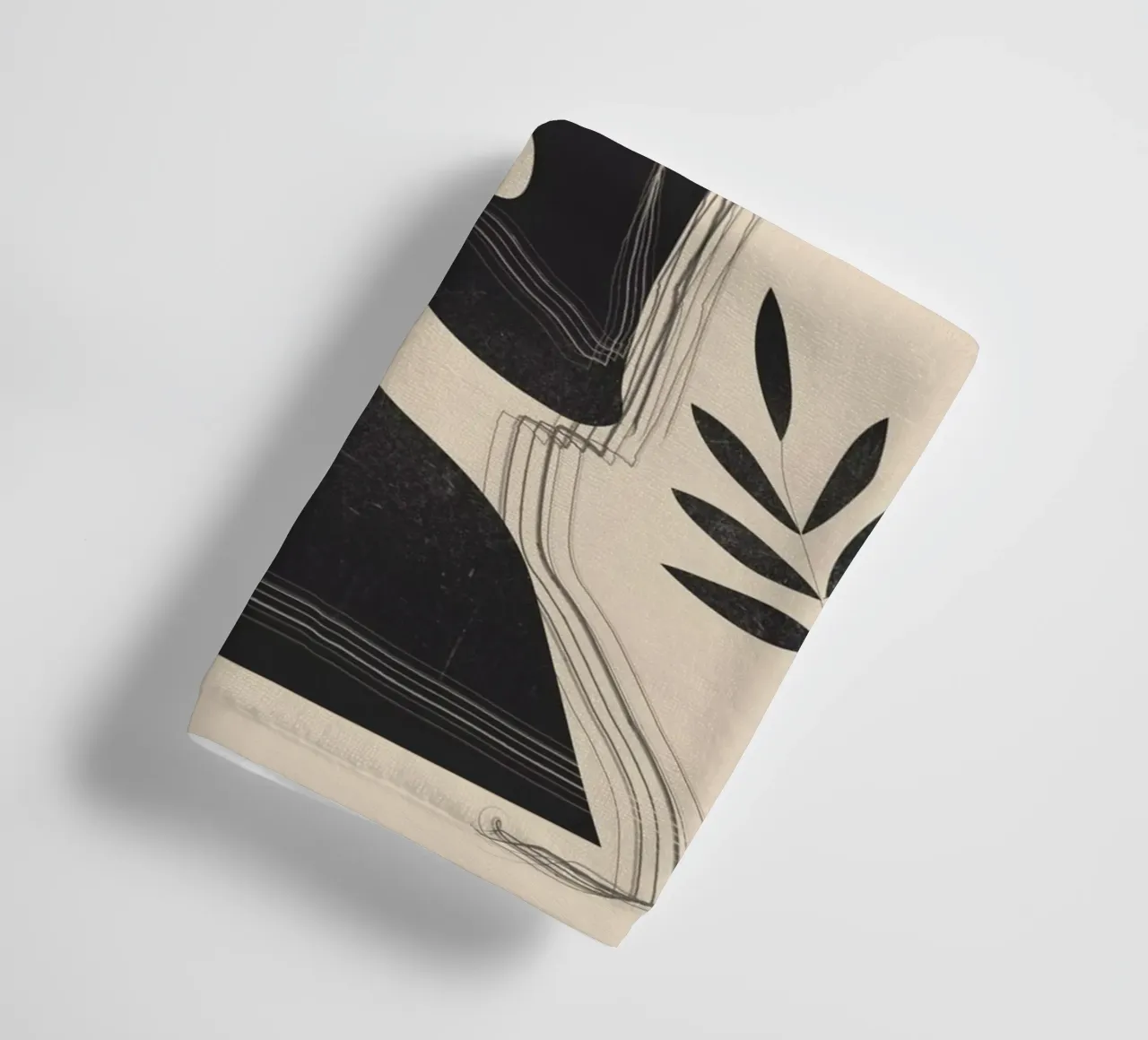 Tropisch Meisje Abstract Minimal 3 badhanddoek van ThingDesign