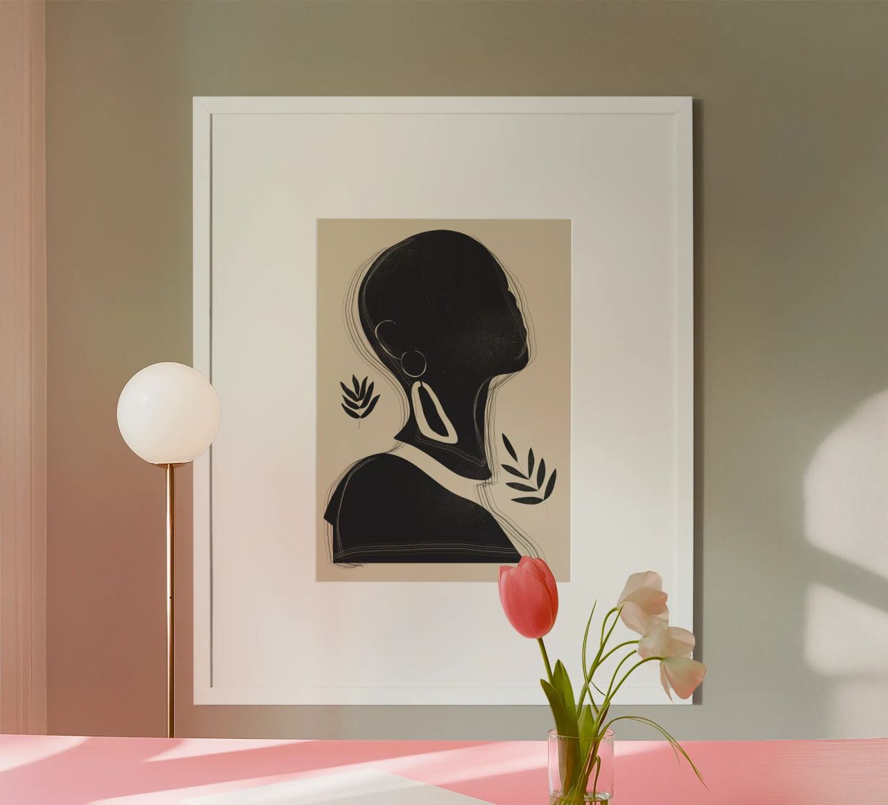 Tropical Girl Abstract Minimal 3 poster by ThingDesign