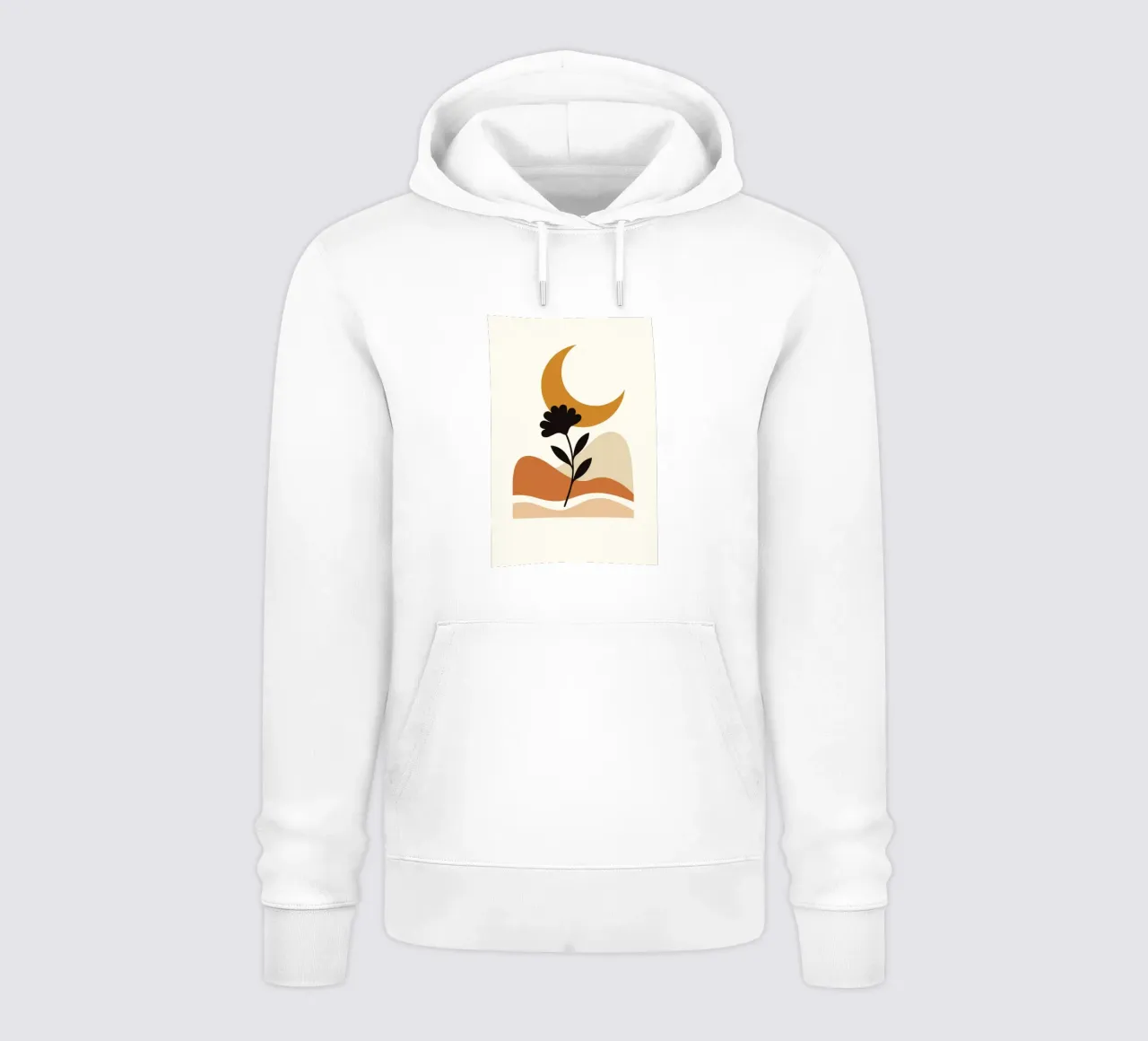 Crescent Moon Bloom felpa con cappuccio da LisaArtes