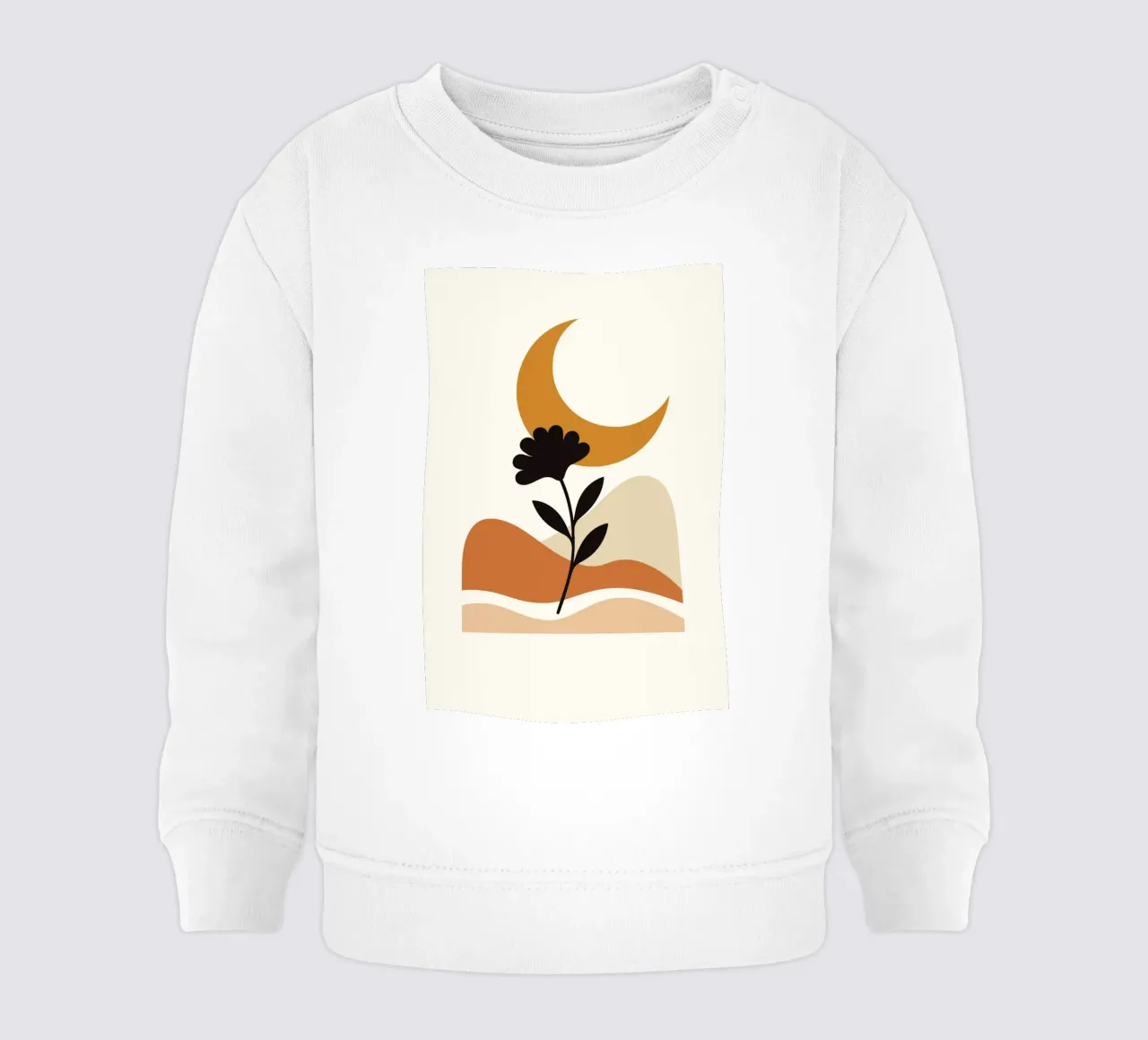 Crescent Moon Bloom felpa neonato da LisaArtes