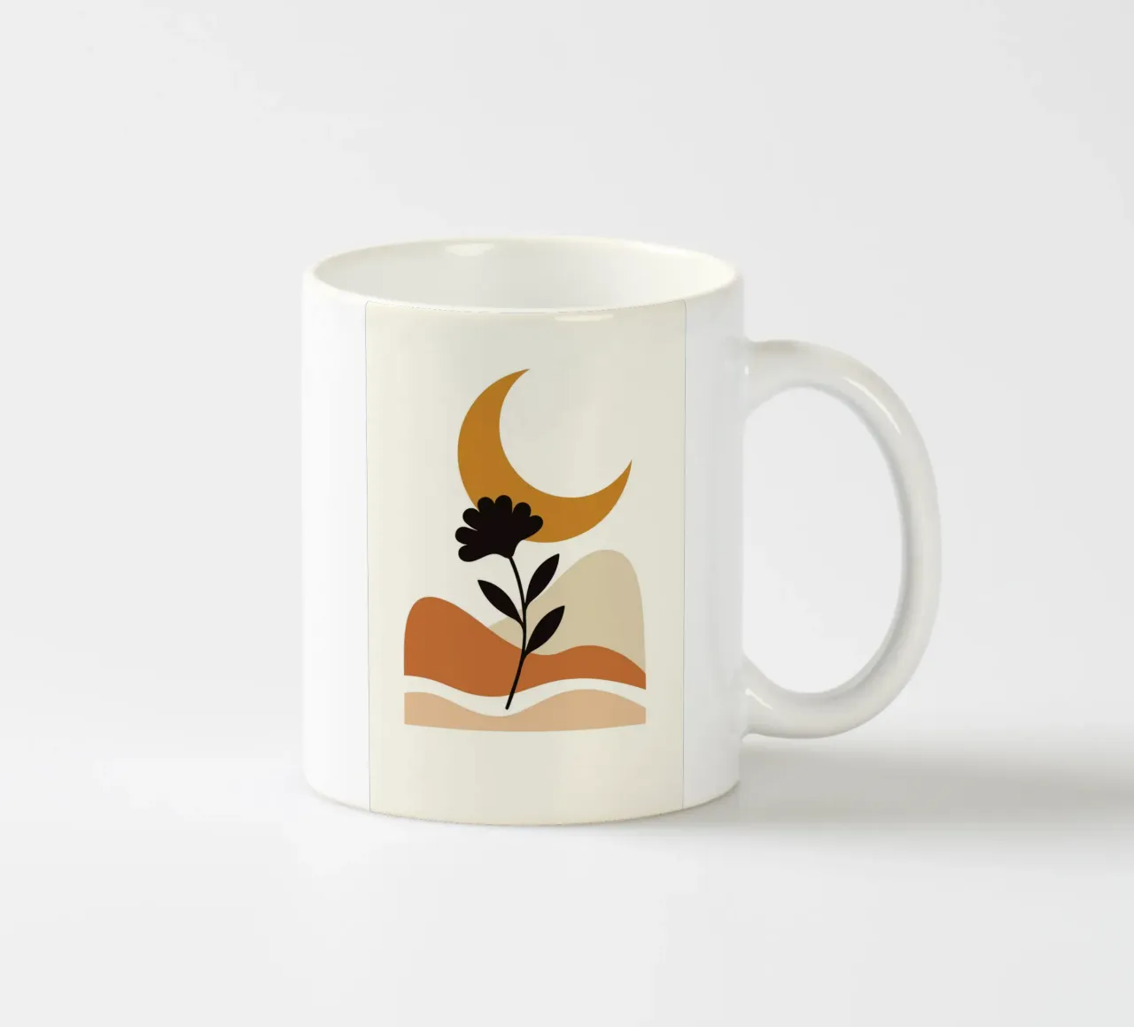 Crescent Moon Bloom tazza in ceramica da LisaArtes
