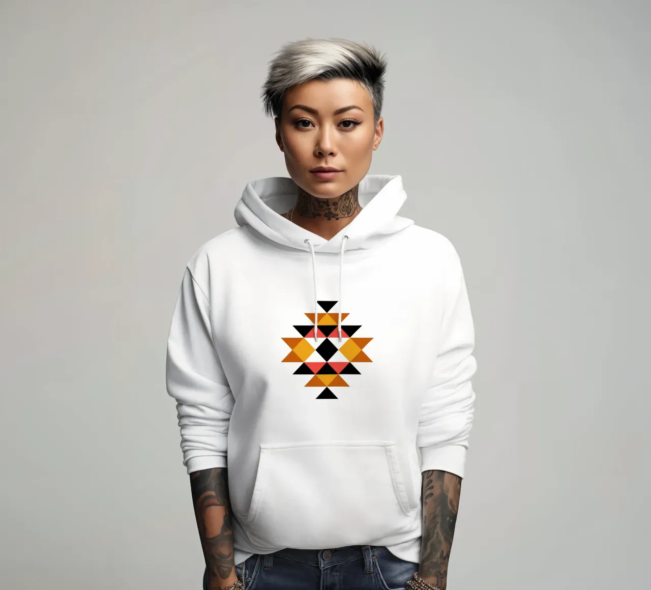 Aztec Pattern hoodie by Mariel Toigo