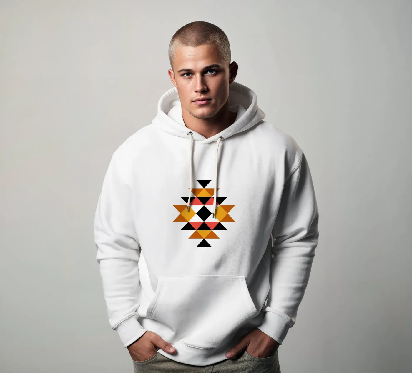Aztec Pattern hoodie by Mariel Toigo