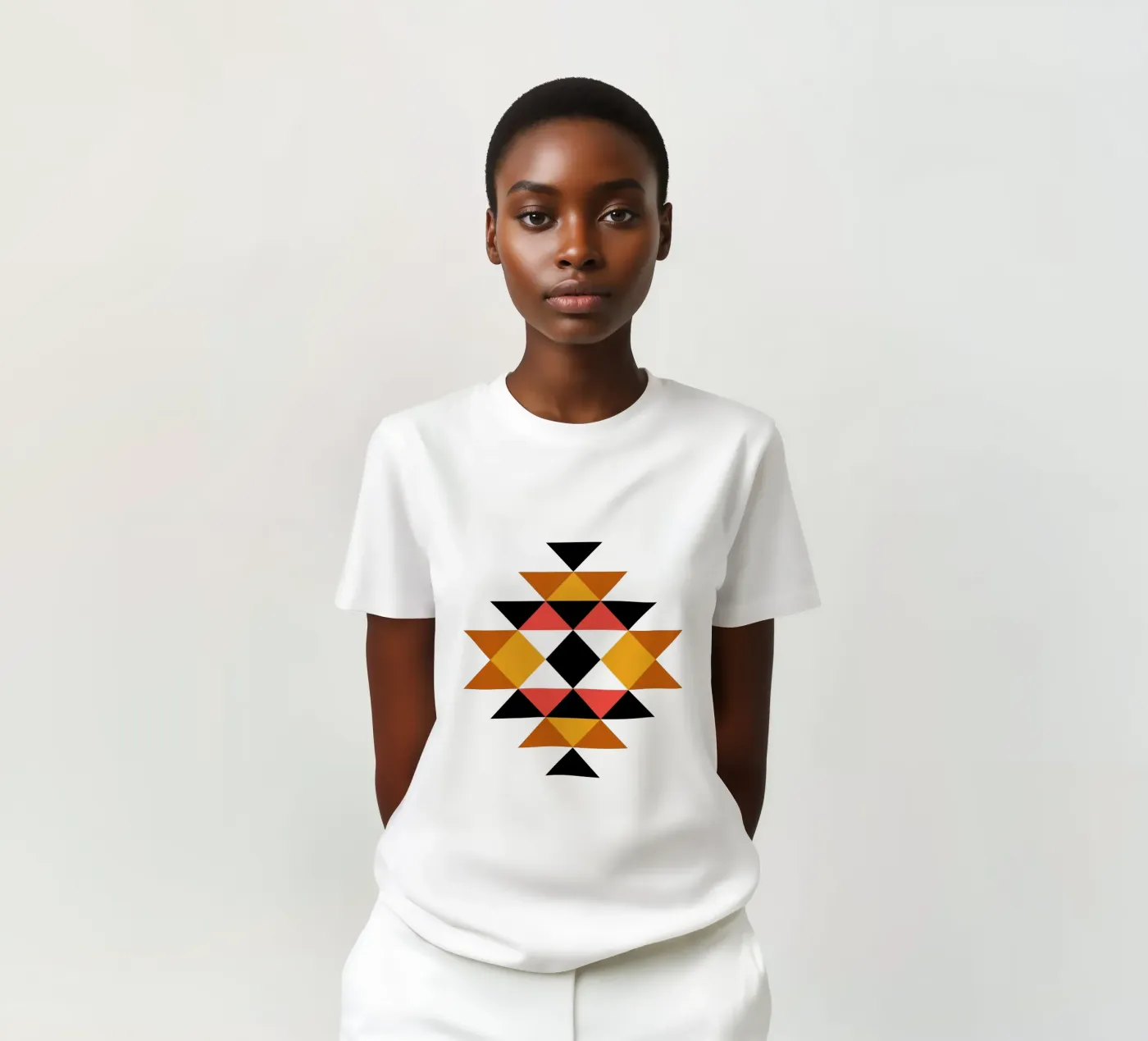 Azteken-Muster T-Shirt von Mariel Toigo