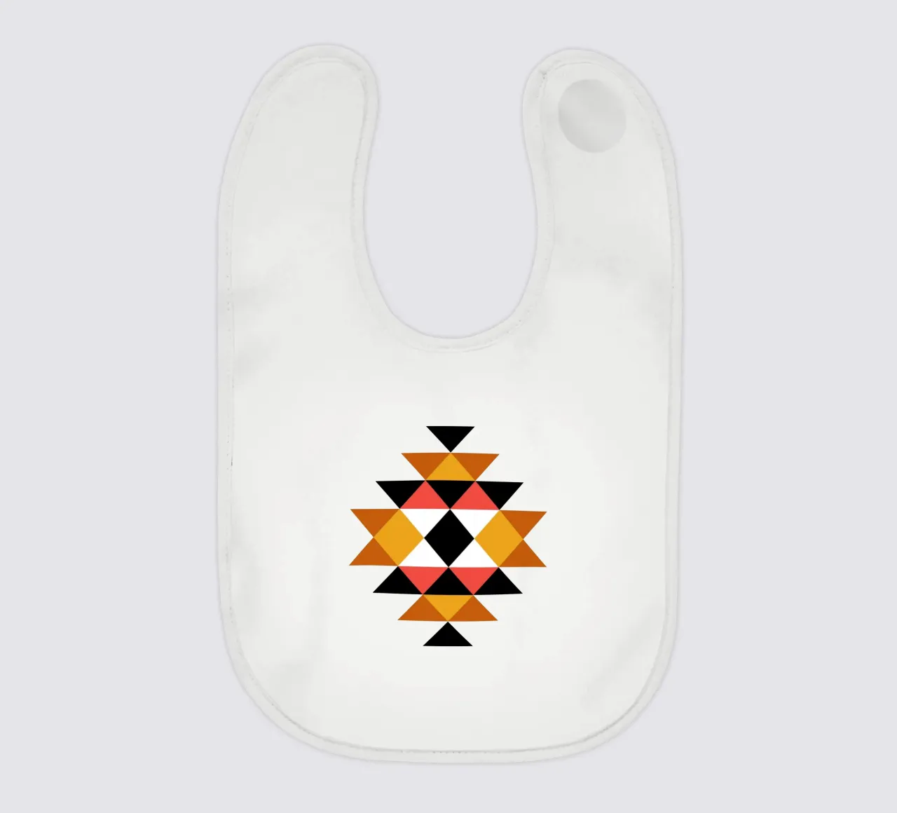 Aztec Pattern baby bib by Mariel Toigo