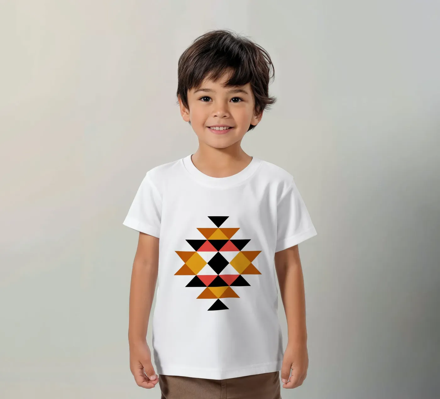 Aztec Pattern kids t-shirt by Mariel Toigo