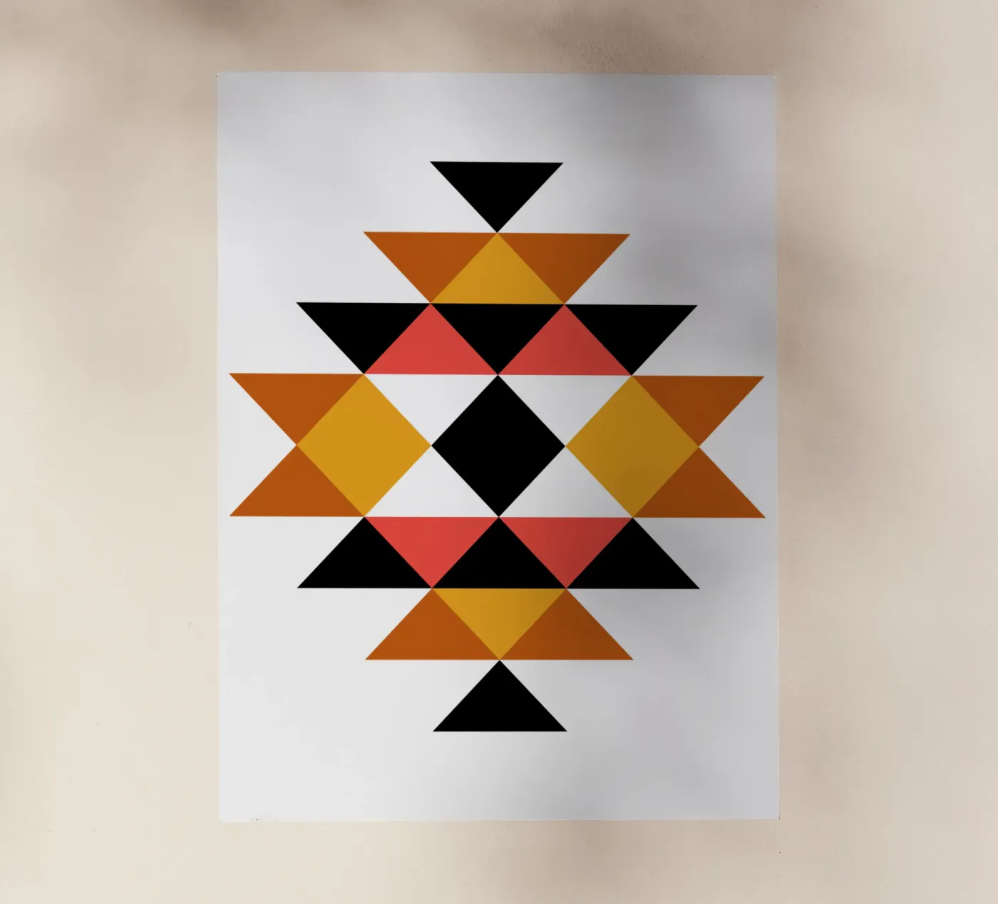 Aztec Pattern backlit film by Mariel Toigo