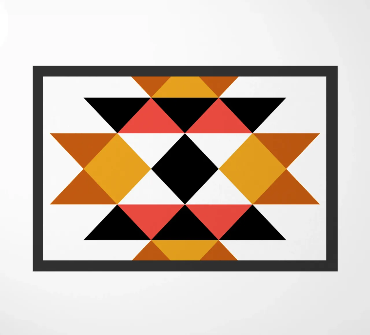 Aztec Pattern doormat by Mariel Toigo