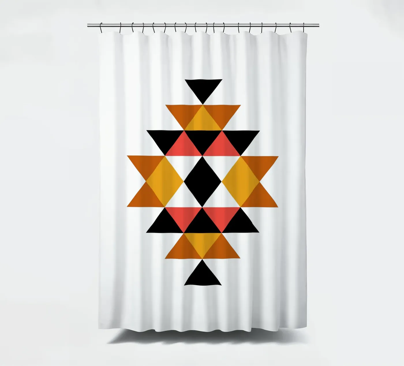 Aztec Pattern shower curtain by Mariel Toigo