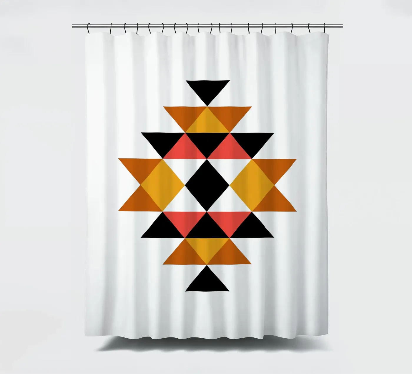 Aztec Pattern shower curtain by Mariel Toigo
