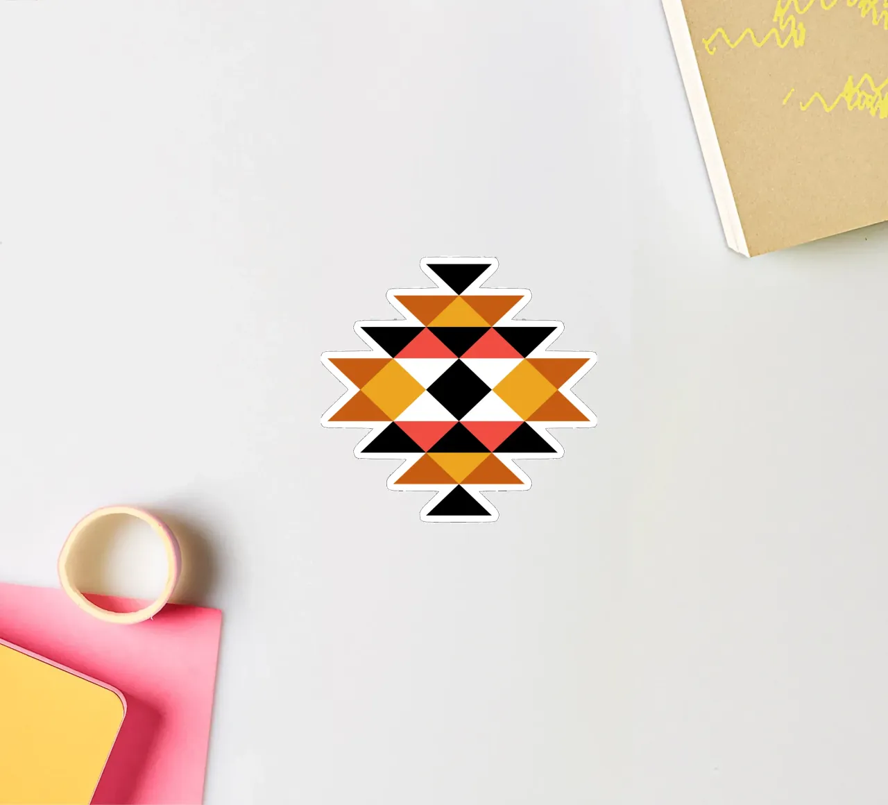 Aztec Pattern sticker by Mariel Toigo