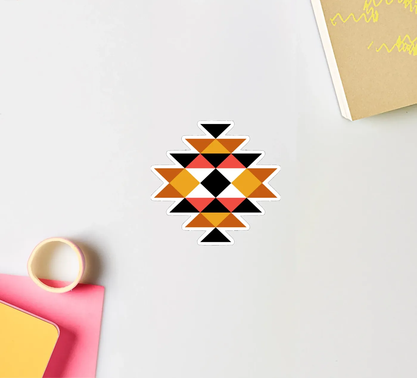 Aztec Pattern sticker by Mariel Toigo