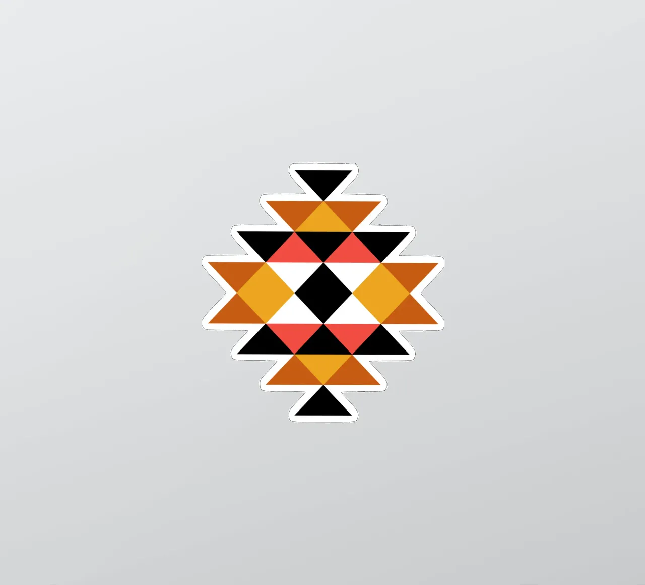 Aztec Pattern sticker by Mariel Toigo