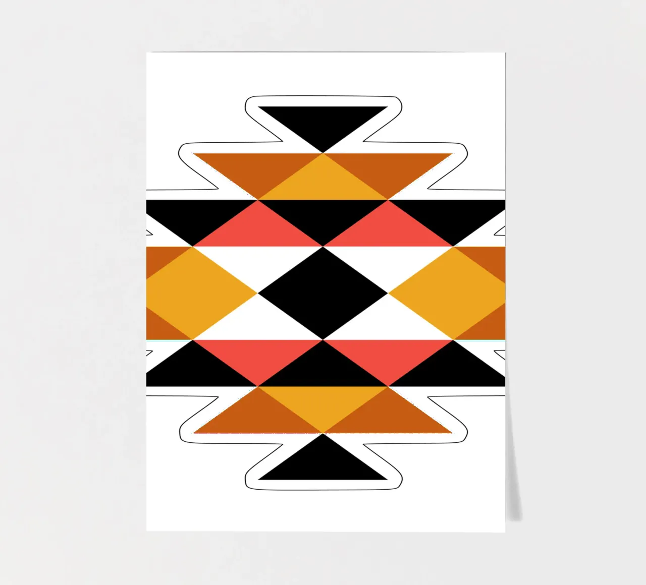 Aztec Pattern sticker sheet by Mariel Toigo