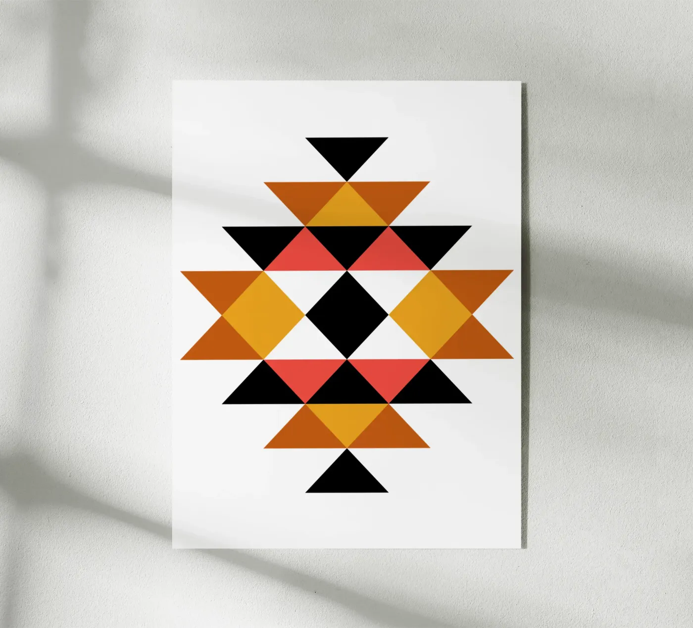 Motif aztèque plexiglas de Mariel Toigo