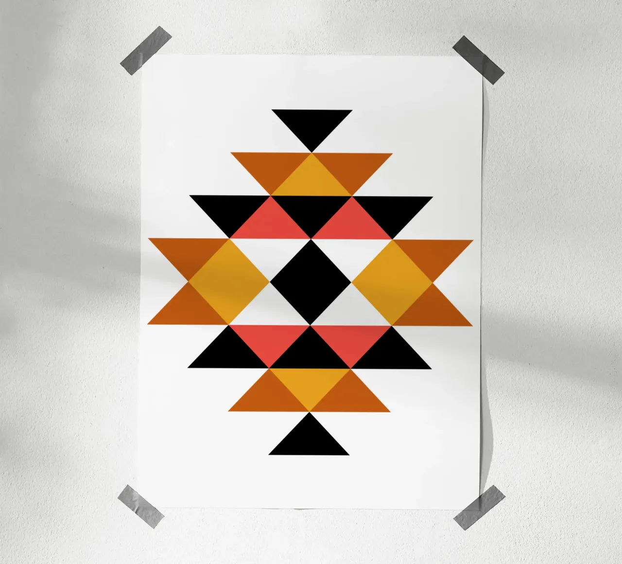 Aztec Pattern poster by Mariel Toigo