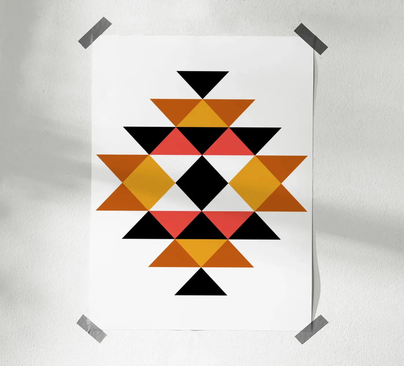 Aztec Pattern hahnemühle by Mariel Toigo