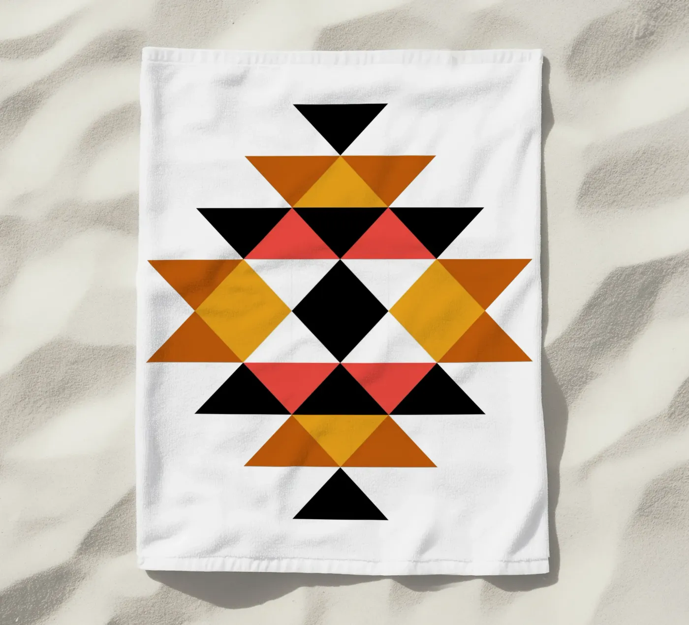 Azteek Patroon strandhanddoek van Mariel Toigo