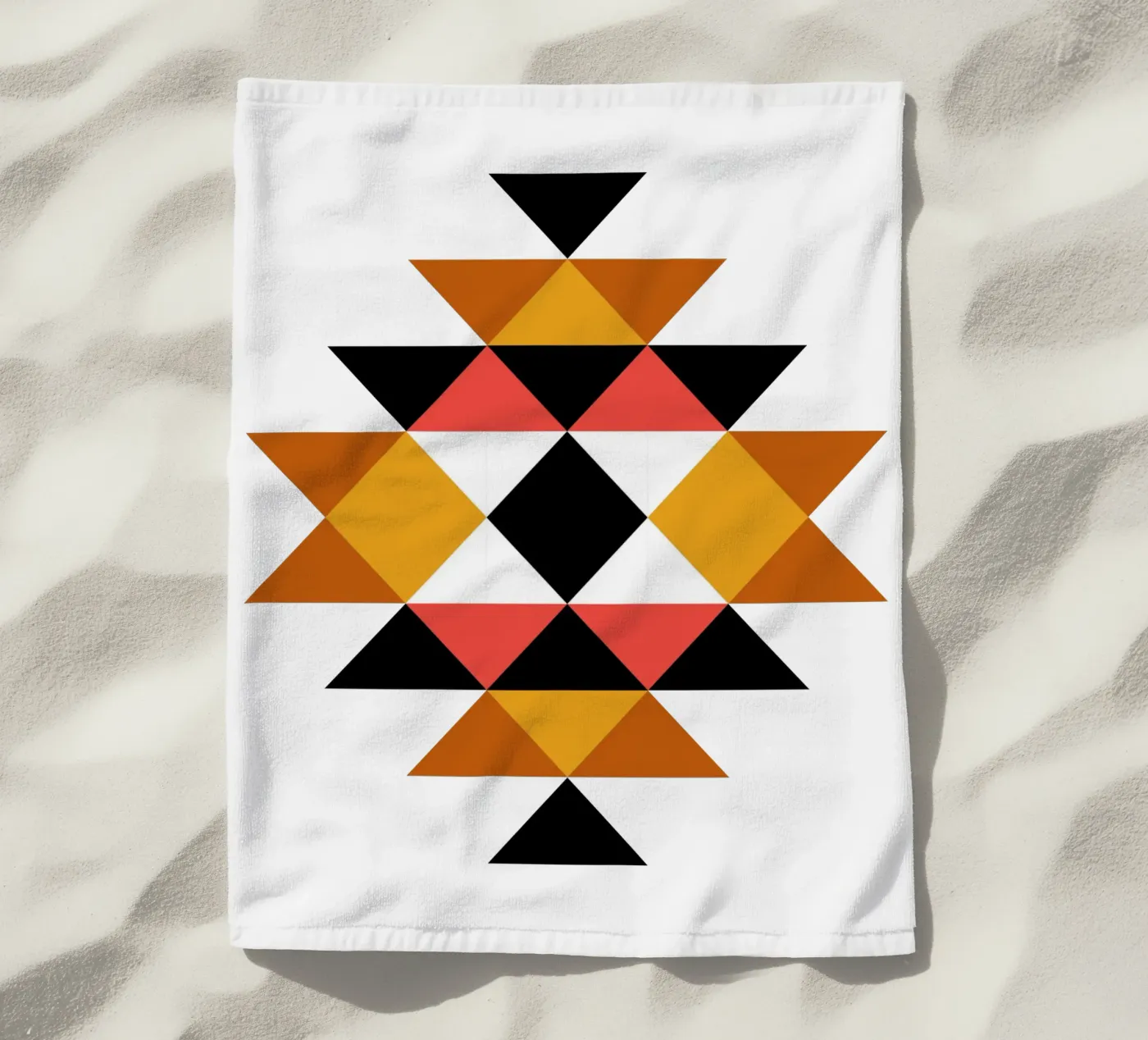 Aztec Pattern beach towel by Mariel Toigo