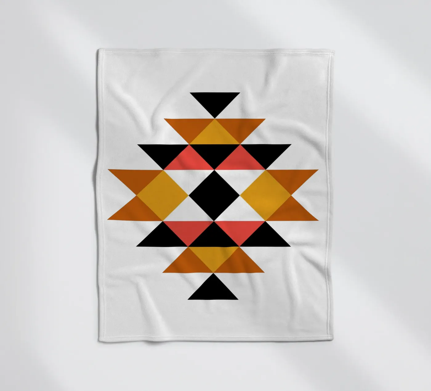 Aztec Pattern fleece blanket by Mariel Toigo