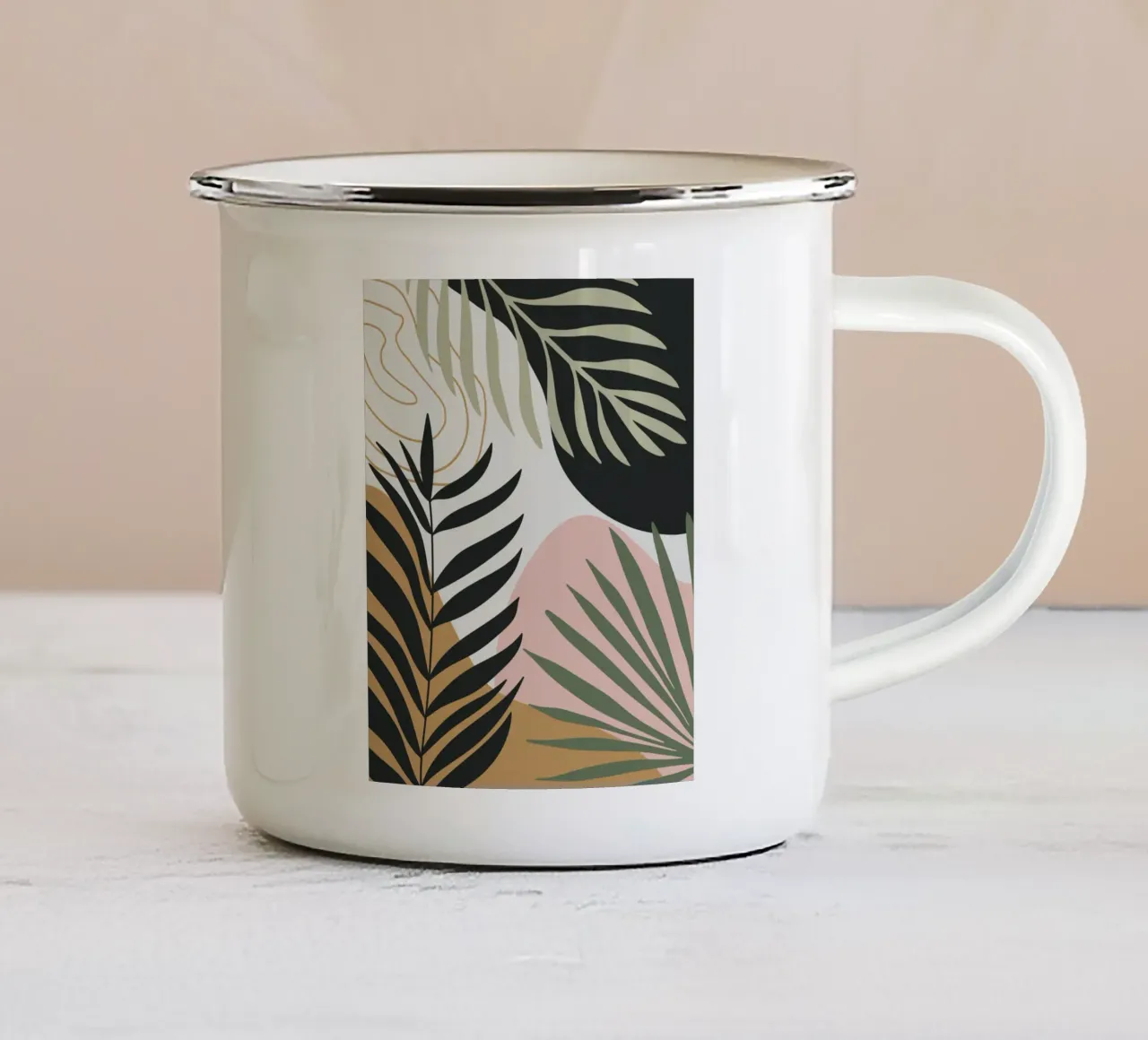 Palma tropicale tazza in smalto da Little Dean