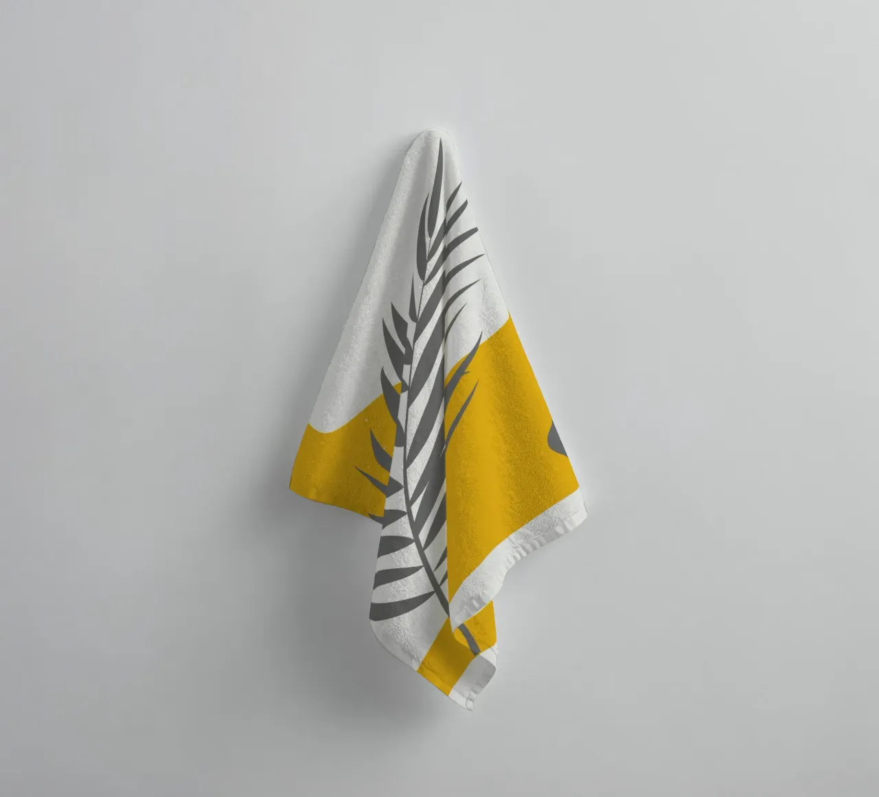 Boho Palm abstract towel by Little Dean