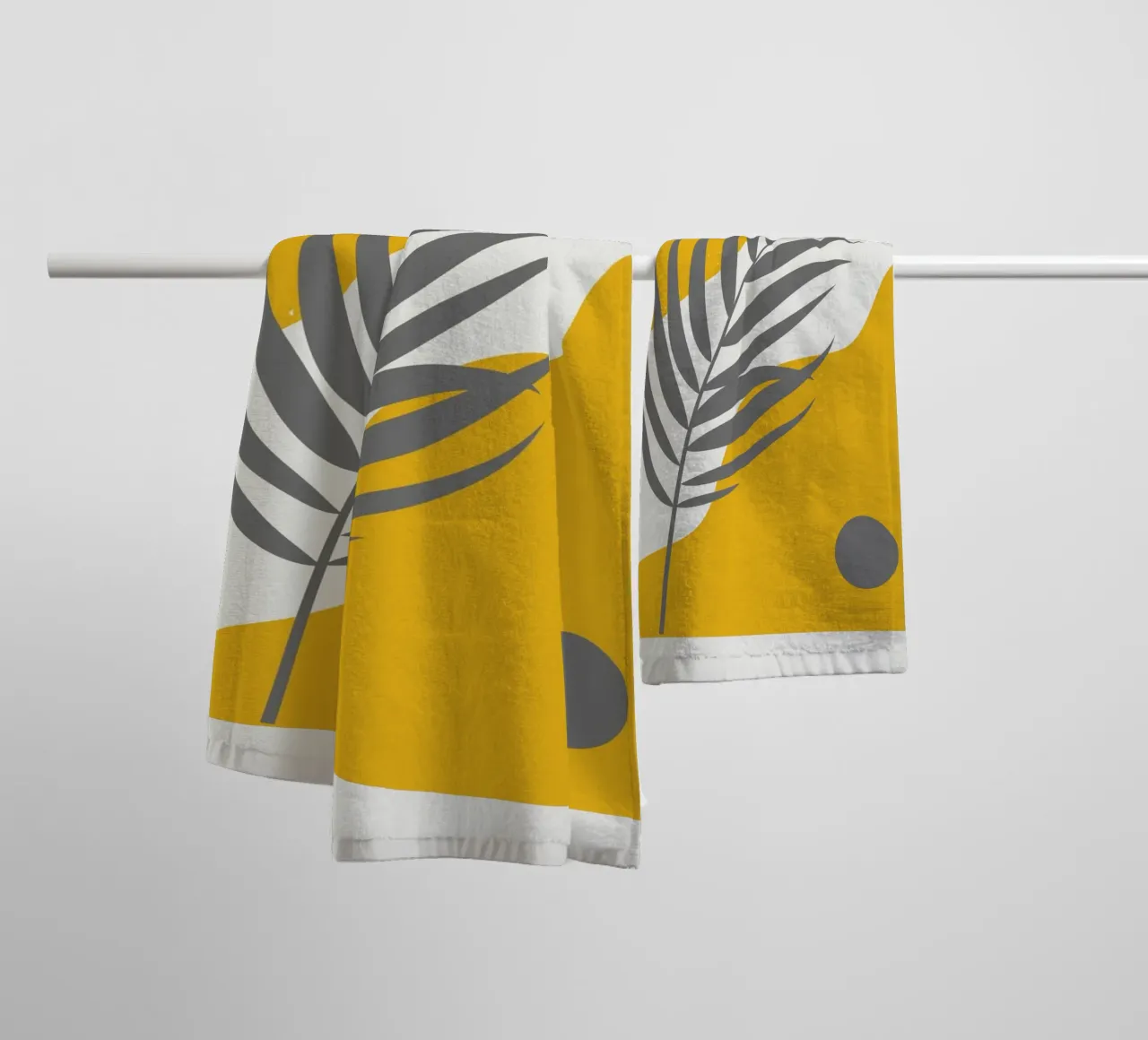 Boho Palm abstract towel by Little Dean