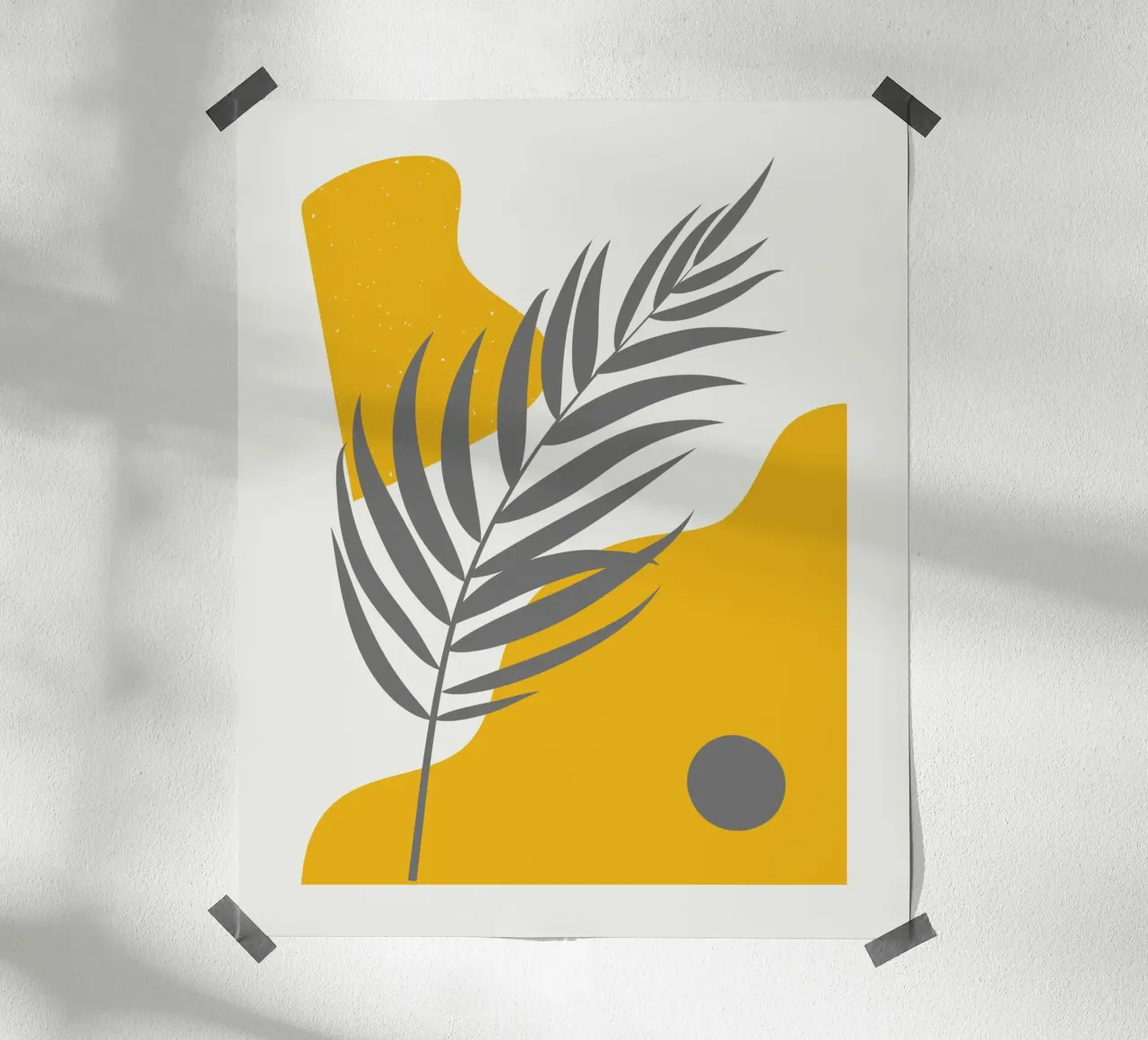 Palma Boho astratta poster da Little Dean