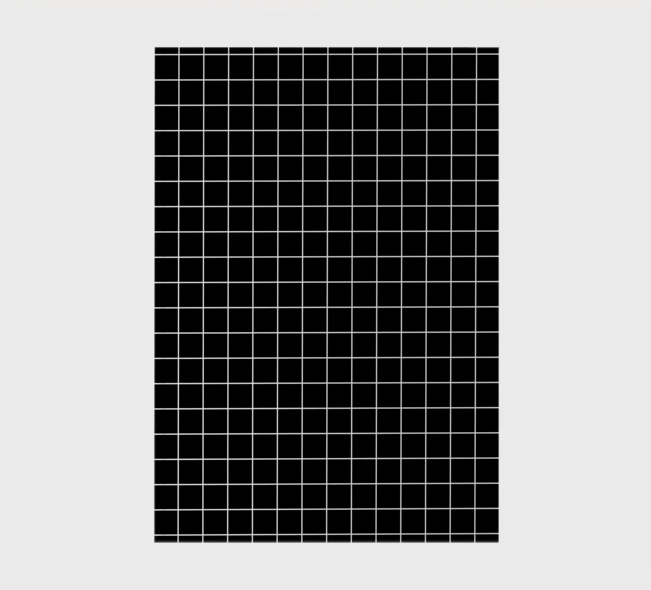Minimal Basic Classic Grid | White on Black notebook by Beauty in Simplicity