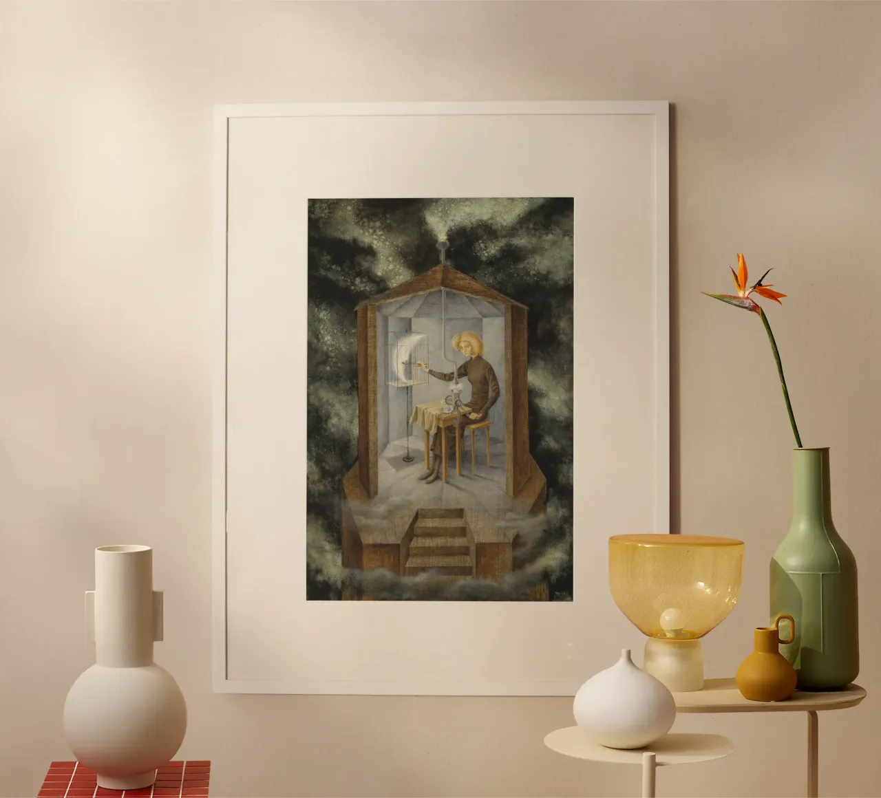Remedios Varo Papilla stellare poster con telaio in plastica da Kunze Gallery