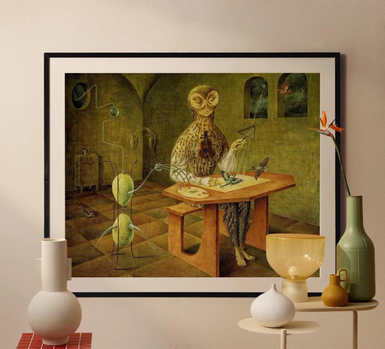 Remedios Varo Creazione di uccelli poster da Kunze Gallery