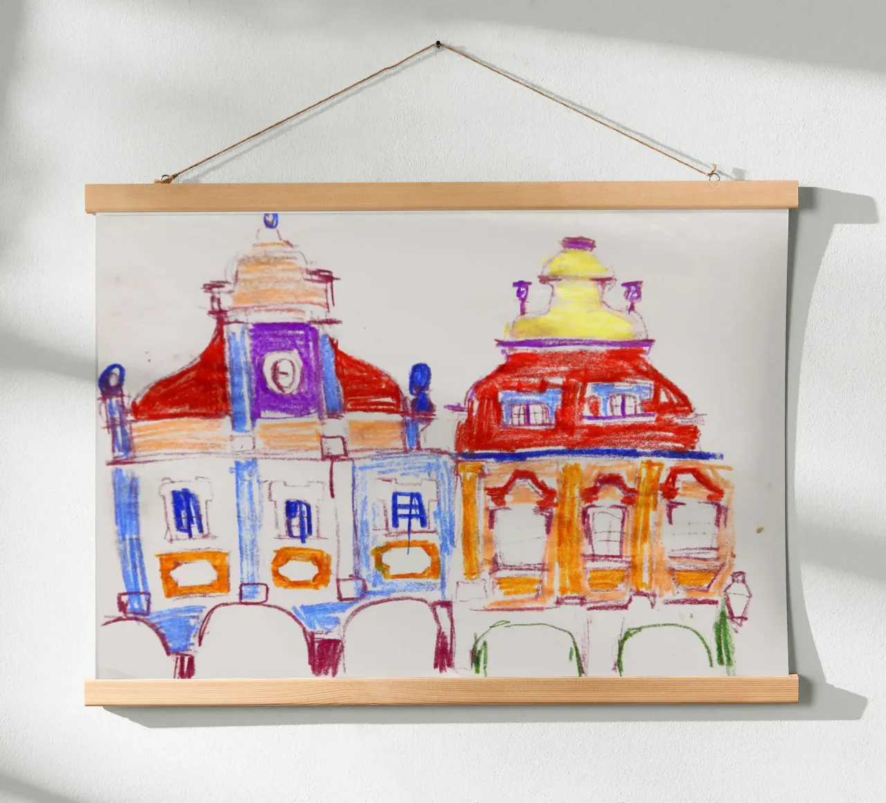 Blue monday poster con telaio in plastica da Silvaya