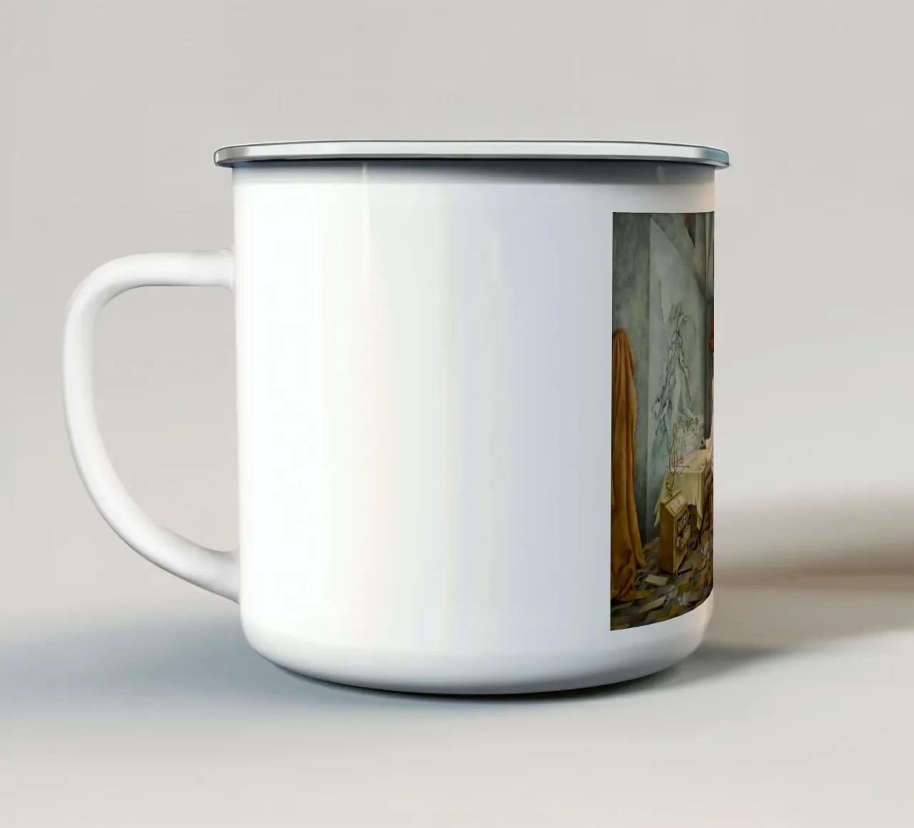 Remedios Varo Armonia tazza in smalto da Kunze Gallery