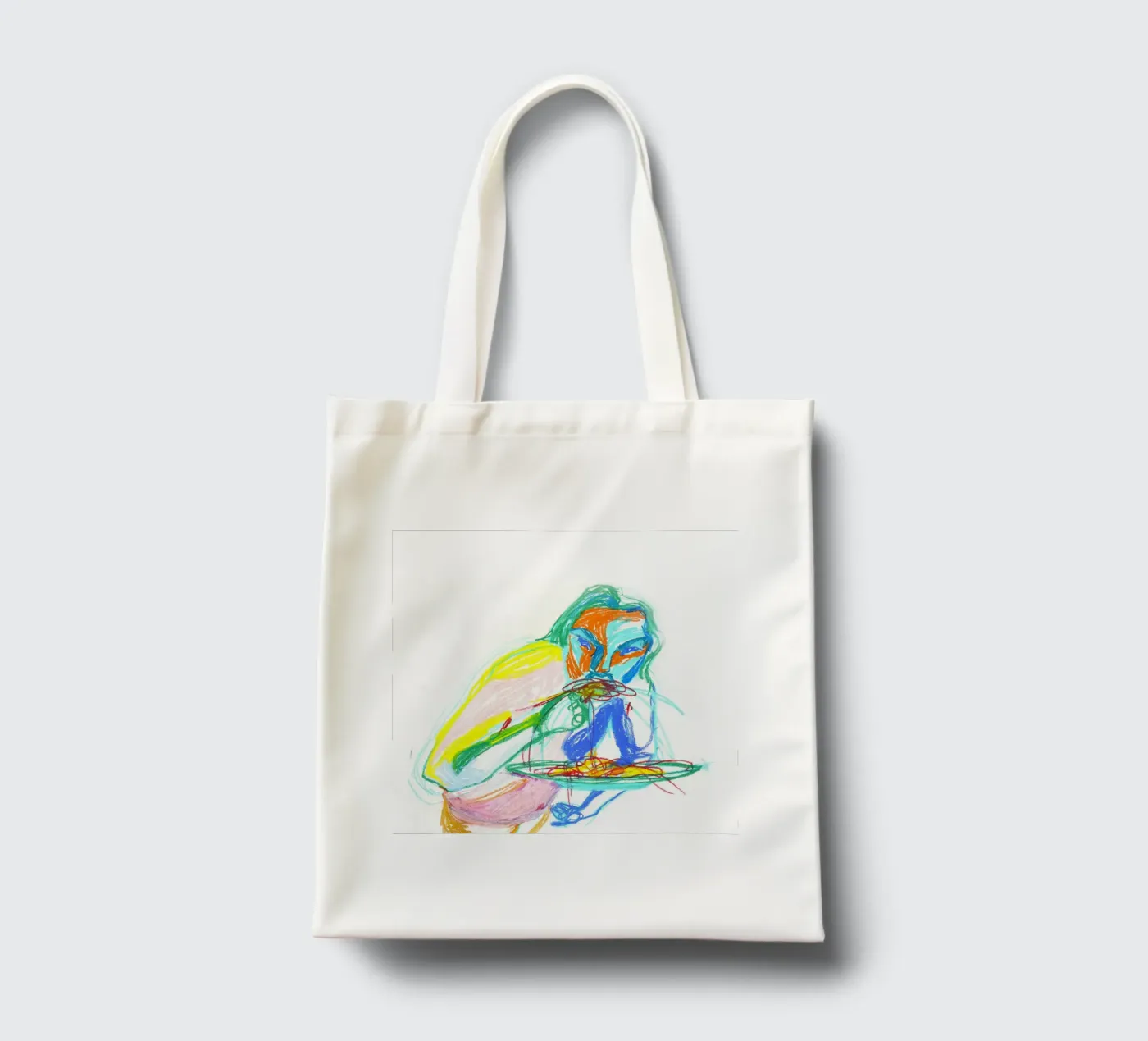 Spaghetti tote bag by Silvaya