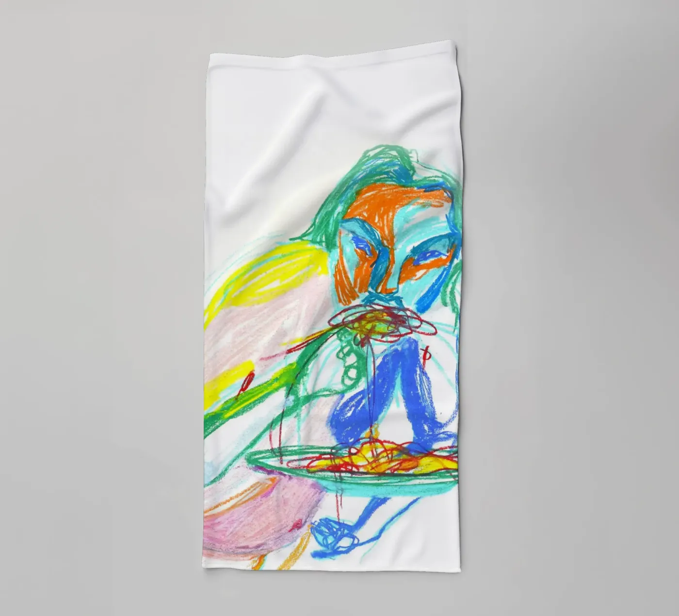 Spaghetti badhanddoek van Silvaya