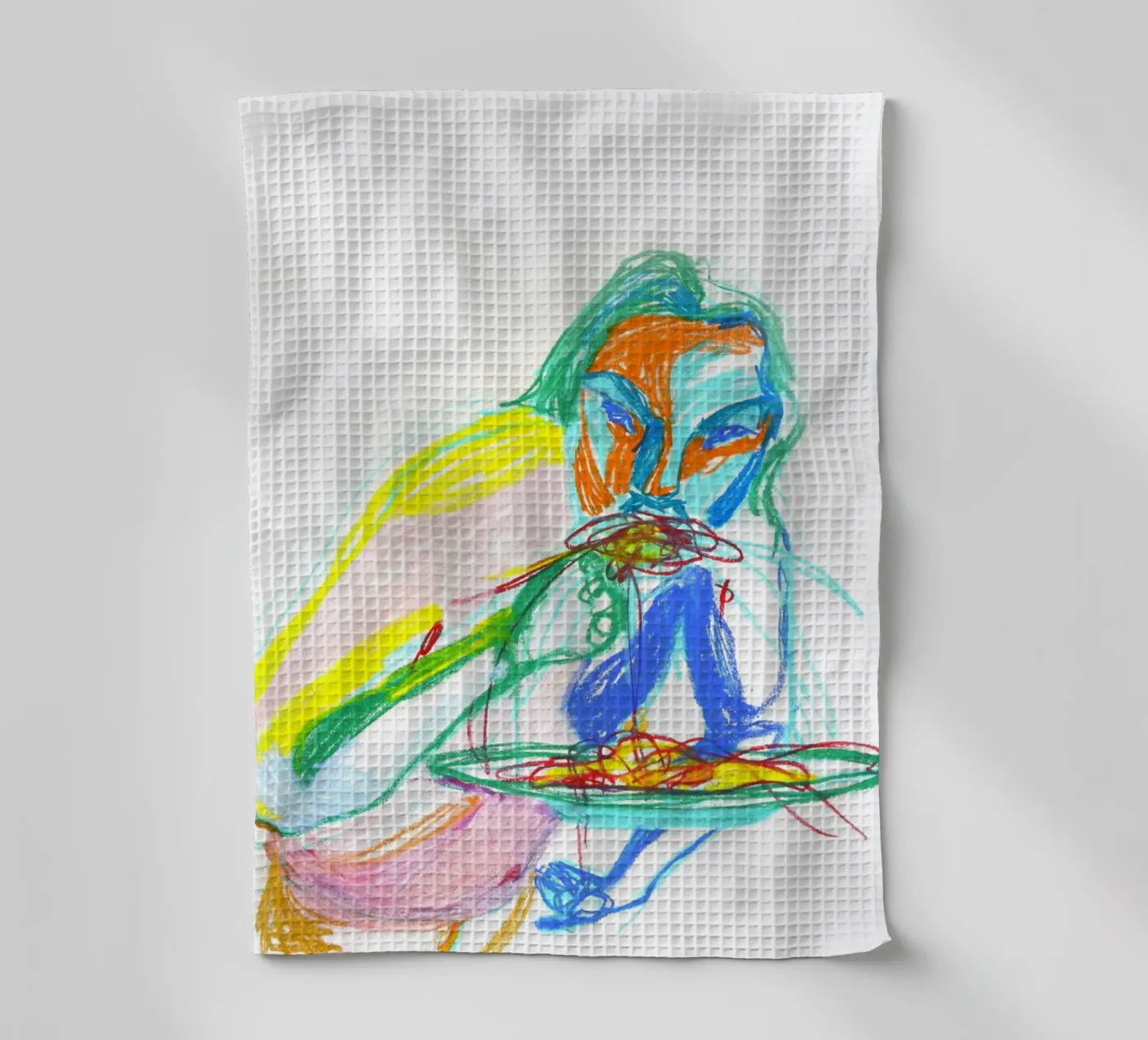 Spaghetti tea towel by Silvaya